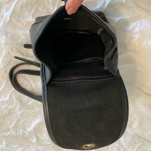 Coach backpack, black leather